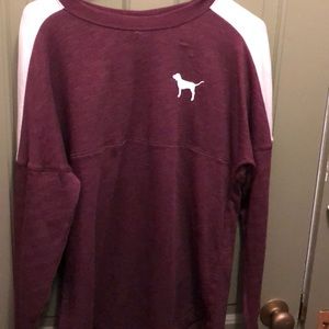 PINK Long Sleeve Campus Tee